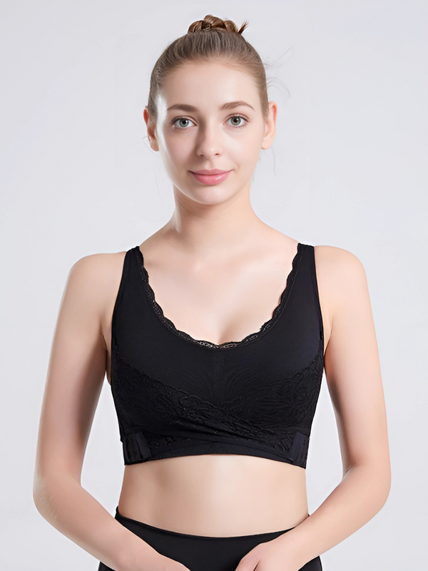 Sujetador push-up de encaje sin costuras ultra cómodos