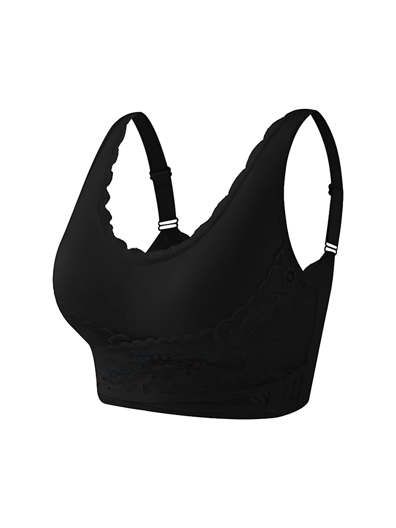 Sujetador push-up de encaje sin costuras ultra cómodos
