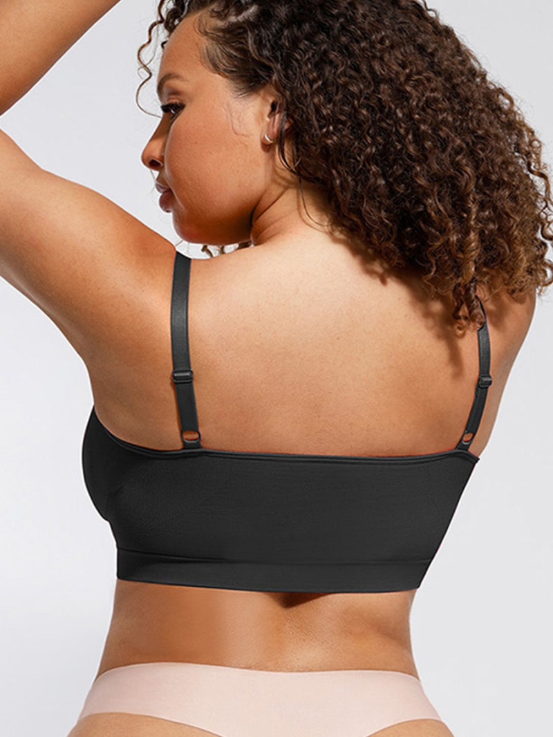 Sujetador moldeador sin aros con tirantes ajustables