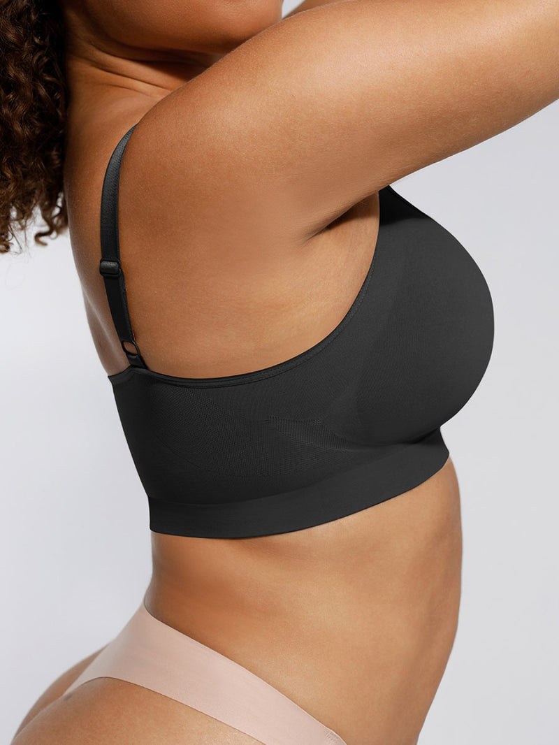 Sujetador moldeador sin aros con tirantes ajustables